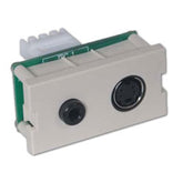 Hubbell IMSV351101AL Infin-e-Station Module - S-Video and 3.5mm Stereo Audio Jack to 110 Termination